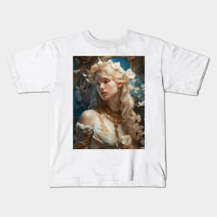 Alphonse Mucha style Kids T-Shirt